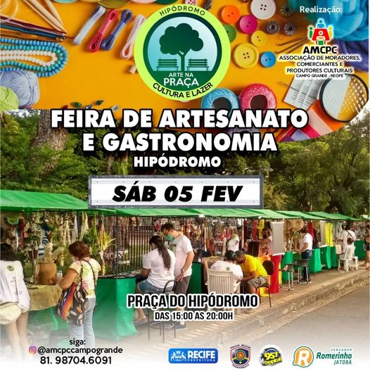 FEIRA DE ARTESANTO E GASTRONOMIA NO HIPÓDROMO VEM COM MAIS UMA EDIÇÃO EM FEVEREIRO, CONFIRA: